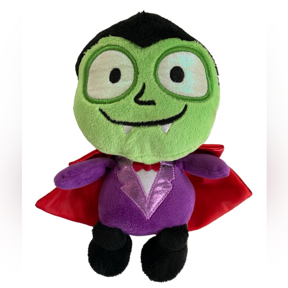 Dan Dee Vampire Dracula Bat 8” Stuffed Plush Purple Green Red Cape MTY
